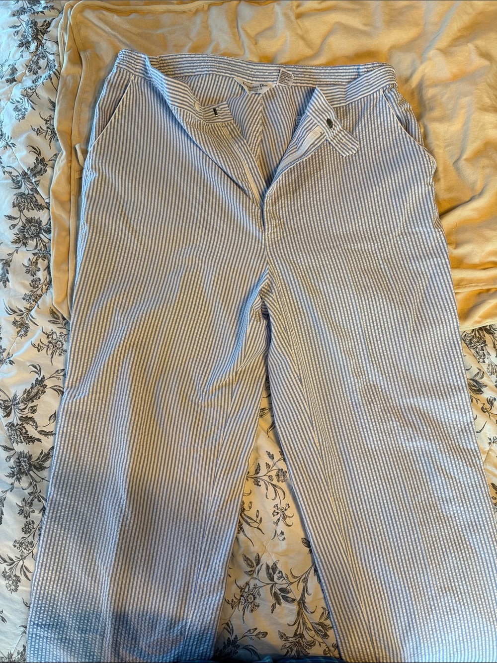 Vintage Dior Seersucker Pants
